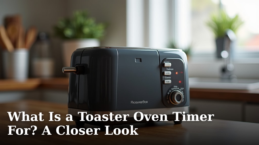 What Is a Toaster Oven Timer For? A Closer Look