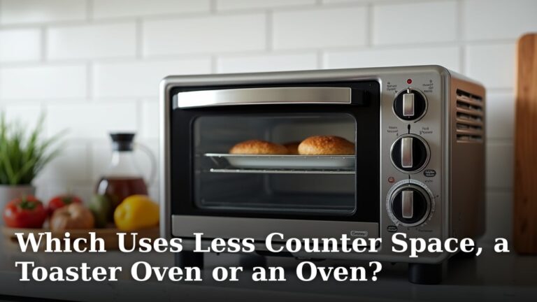 Which Uses Less Counter Space, a Toaster Oven or an Oven?