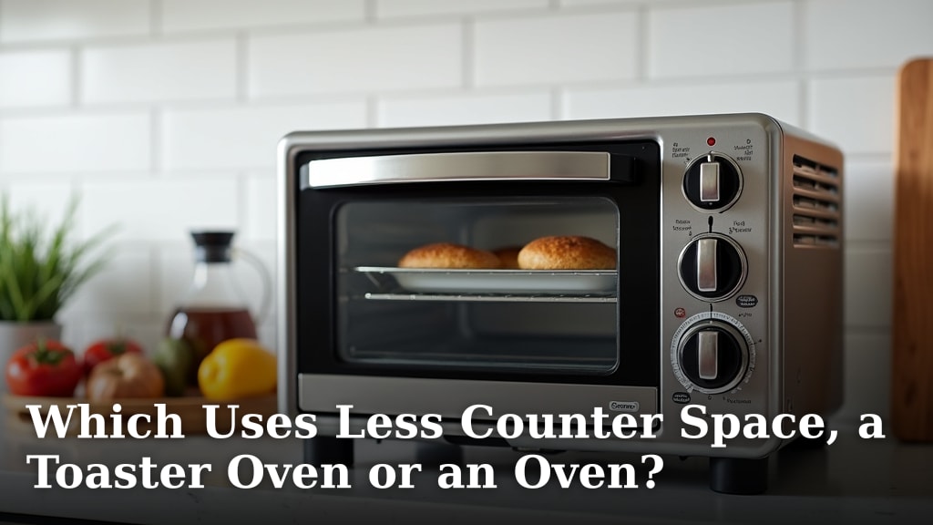 Which Uses Less Counter Space, a Toaster Oven or an Oven?